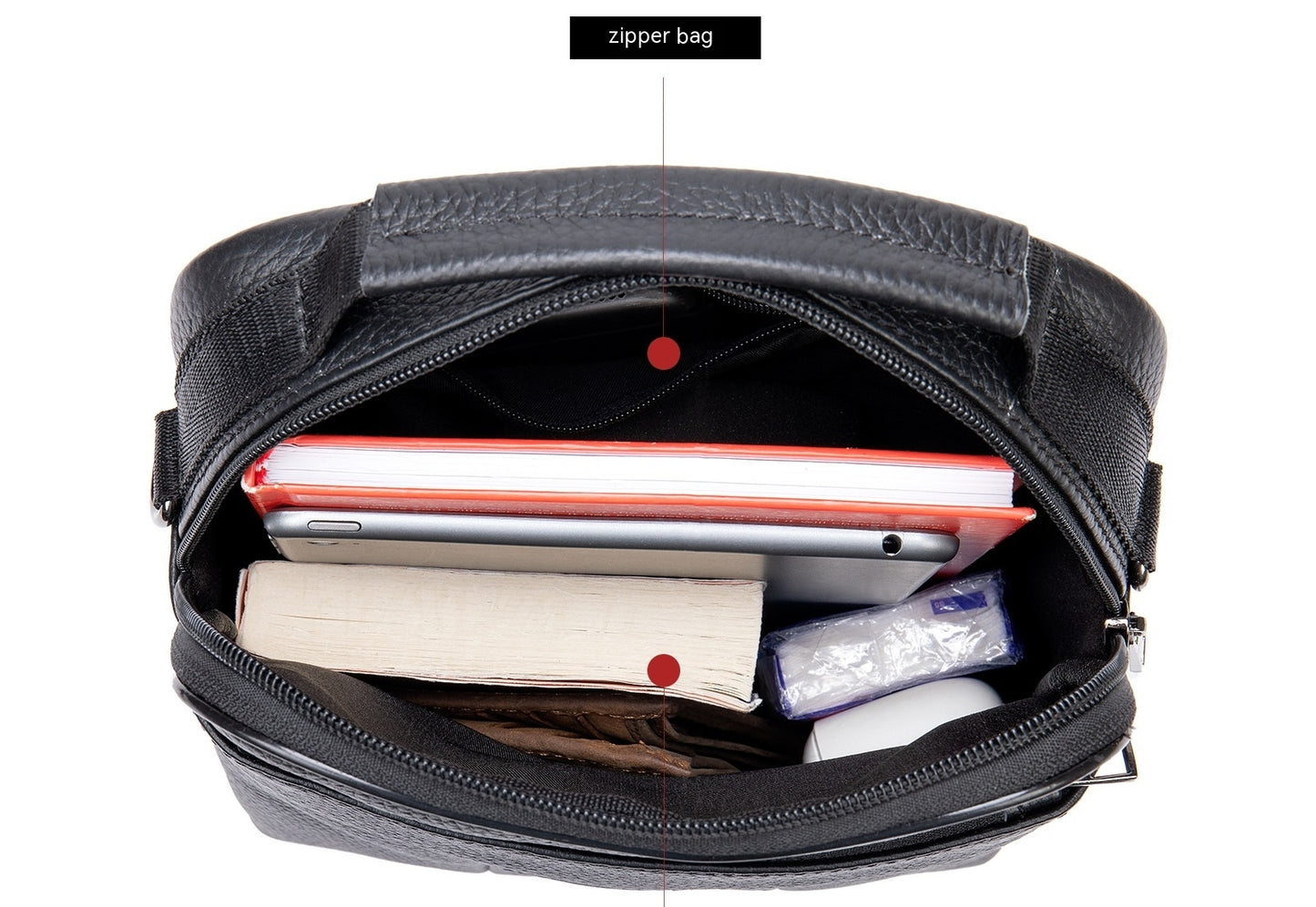 Men's Leather Commuter Bag