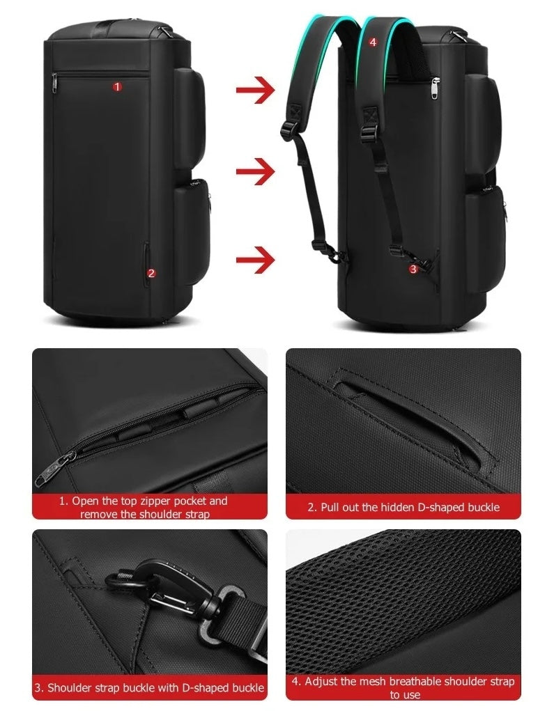 Waterproof All-in-One Suit Duffel Bag