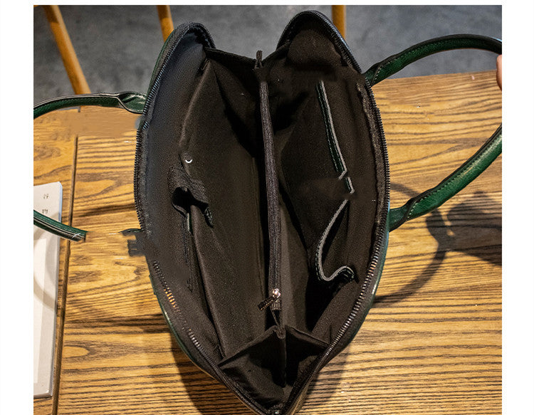 Women's Leather Embossed Briefcase