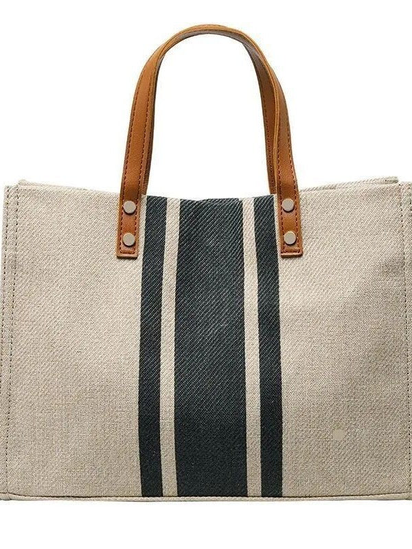 Women's Daily Striped Tote