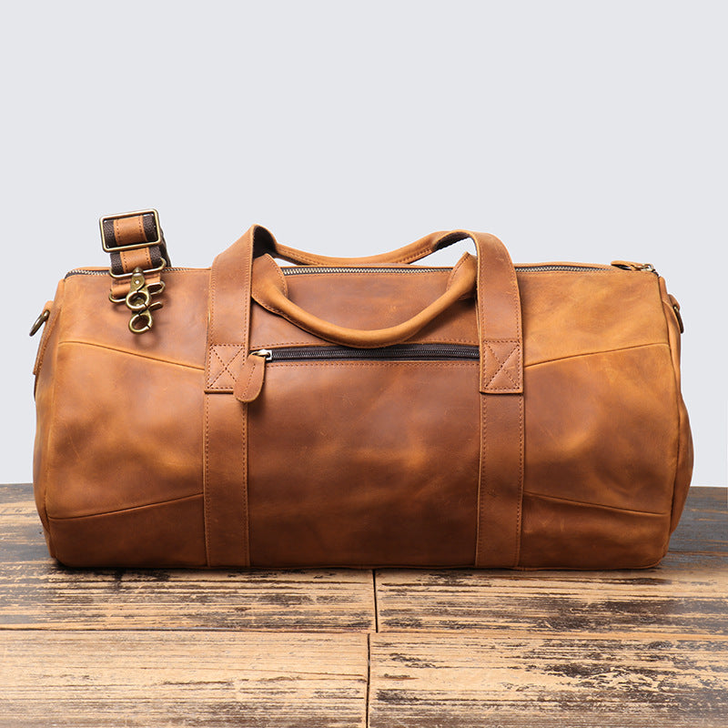 Men's Genuine Leather Duffel Bag