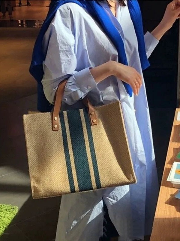 Women's Daily Striped Tote