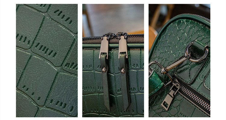 Women's Leather Embossed Briefcase