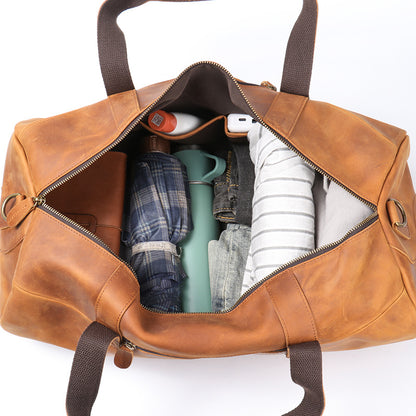 Men's Genuine Leather Duffel Bag