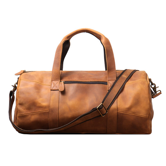Men's Genuine Leather Duffel Bag